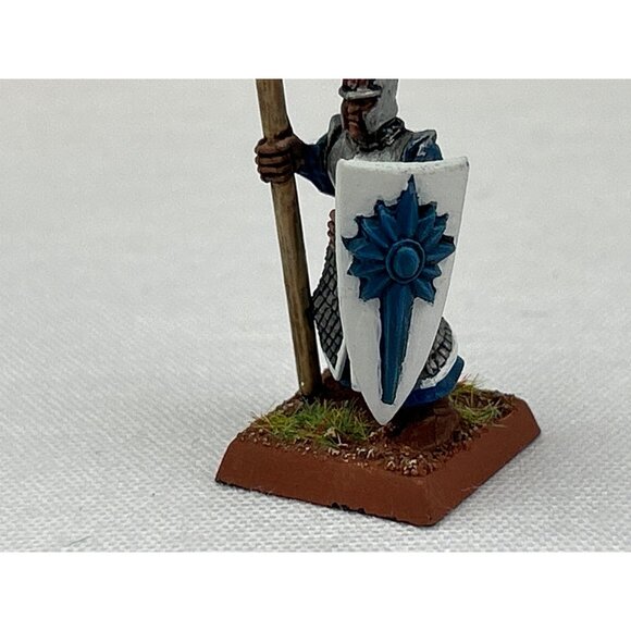 Warhammer High Elf Spearman Painted Miniature Figure Shield Spear - Picture 8 of 8